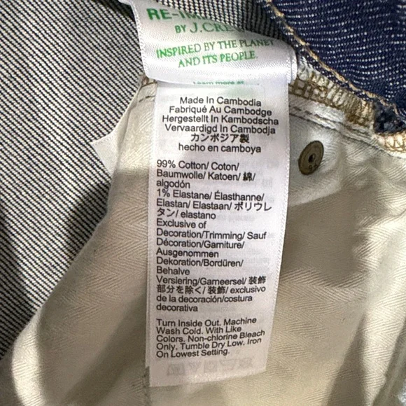 J.CREW Semi-Stretch High Rise Curvy Slim Wide,Size 29 - Picture 10 of 17